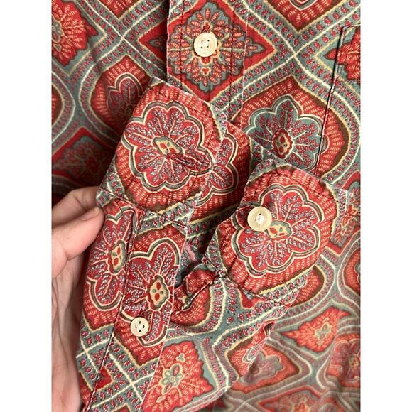 Vintage Y2K Lucky Brand Dungarees Printed Button Down Men's Size Small - Picture 5 of 9